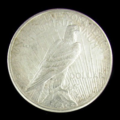 1923-S Peace Type Silver Dollar Coin, Investment - 2