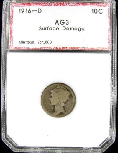 1916-D US Liberty Dime Coin, Investment Potential