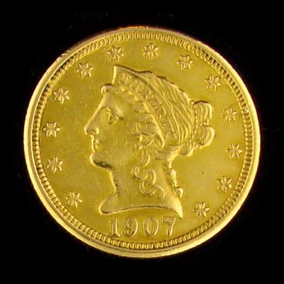 1907 $2.5 US Coronet Gold Coin, Potential Investm
