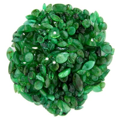 APP: $10.2k 51.05CT Mixed Cuts Emerald Parcel