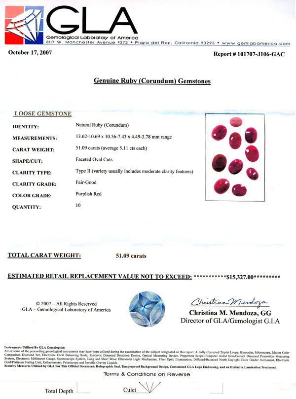 APP: $15.3k 51.09CT Faceted Oval Cut Ruby Parcel - 2