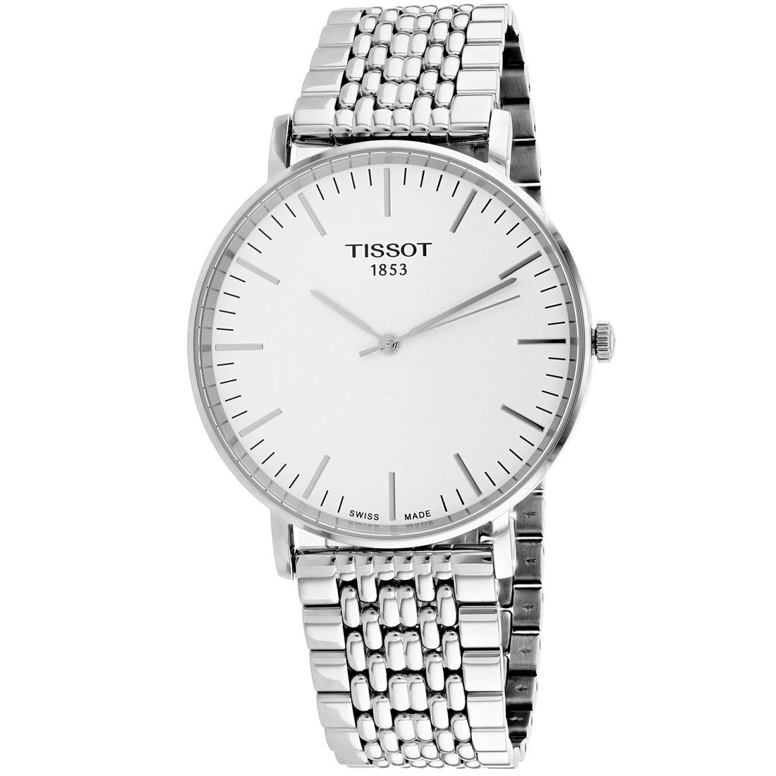 *Tissot Men's Everytime Round Stainless Steel Case: Gov. File: H-61947 Tissot Men's Everytime Round Stainless Steel Case Silver Dial Sapphire Push/Pull Crown Quartz Movement Watch (Vault_M) Asset Type: Watch Shipping: $19.95