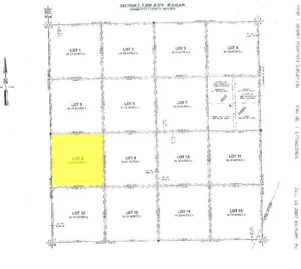 GOV: NV LAND, 40.96 AC. RANCHETTE, B&A $227/mo - 2
