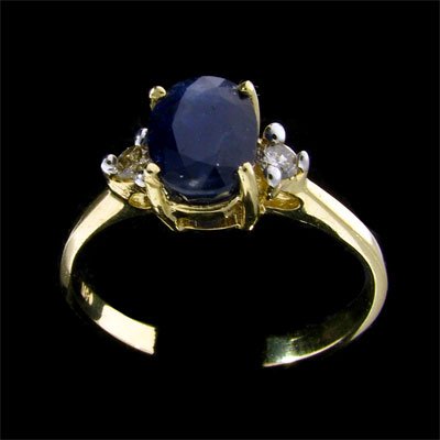 APP: $1.2k 14 kt. Gold, 1.73CT Sapphire and Diamo
