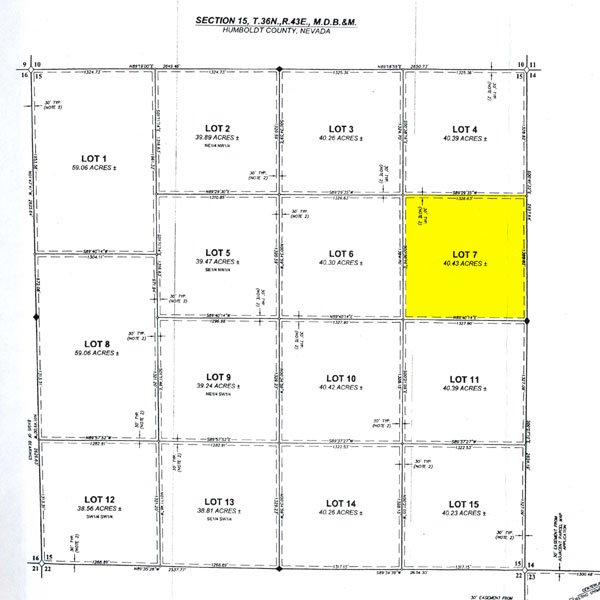 GOV: NV LAND, 40.43 AC. RANCHETTE, B&A $227/mo - 2