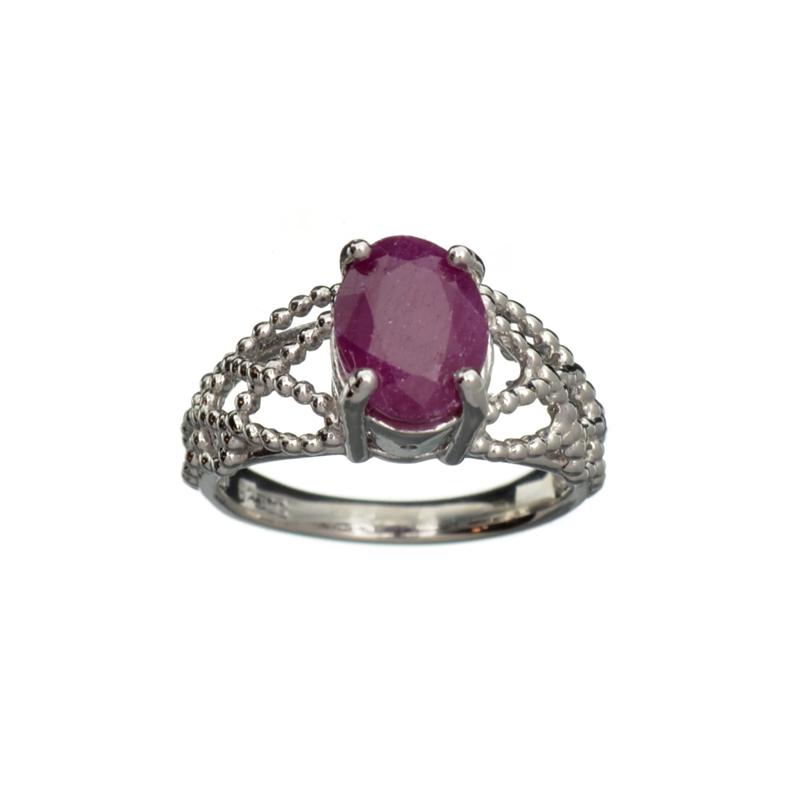 APP: 0.6k Fine Jewelry 2.50CT Oval Cut Ruby And: Gov. File: H-26750 Fine Jewelry 2.50CT Oval Cut Ruby And Sterling Silver Ring Retail Replacement Value: $0.6K Asset Type: Sterling Silver Ring Shipping: $19.95