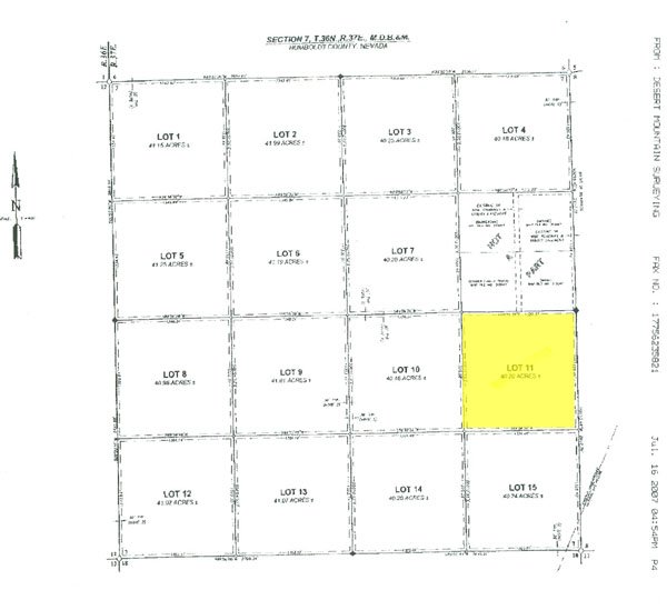 GOV: NV LAND, 40.20 AC. RANCHETTE, B&A $227/mo - 2