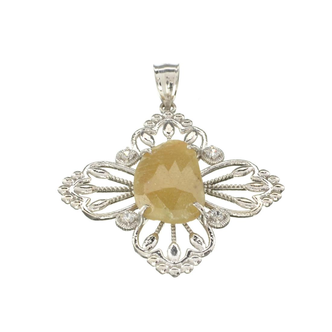 APP: 1.2k Fine Jewelry Designer Sebastian, 5.98CT: Gov. File: H-30194 Fine Jewelry Designer Sebastian, 5.98CT Sapphire And White Topaz Sterling Silver Pendant Retail Replacement Value: $1.2K Asset Type: Sterling Silver Pendant Shipping: $19.95