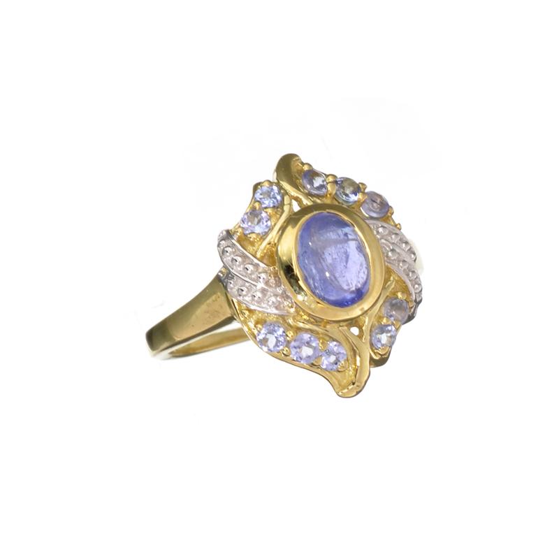 APP: 0.8k Fine Jewelry 0.80CTCabochon Cut Tanzanite: Gov. File: H-17562 Fine Jewelry 0.80CTCabochon Cut Tanzanite Over Sterling Silver Gold Ring Retail Replacement Value: $0.8K Asset Type: Sterling Silver RingShipping: $19.95