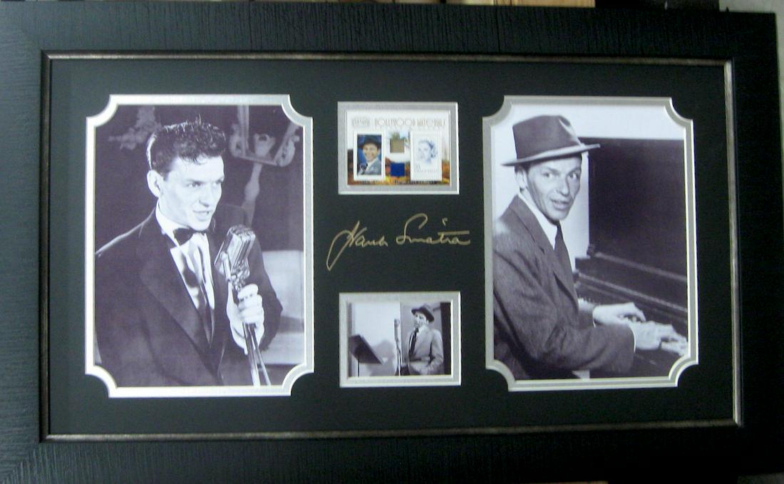 Engraved Frank Sinatra Signature With Real Swatch of: Gov. File: M-11757 Engraved Frank Sinatra Signature With Real Piece of Clothing Asset Type: Music Shipping: $29.95. Item may be pick up only, or require additional shipping charges due to weight or si
