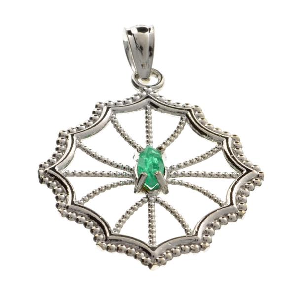 APP: 0.7k 0.15CT Marquise Cut Green Beryl Emerald And: Gov. File: 86449 0.15CT Marquise Cut Green Beryl Emerald And Platinum Over Sterling Silver Pendant Retail Replacement Value: $0.7K Asset Type: Sterling Silver Pendant Shipping: $19.95