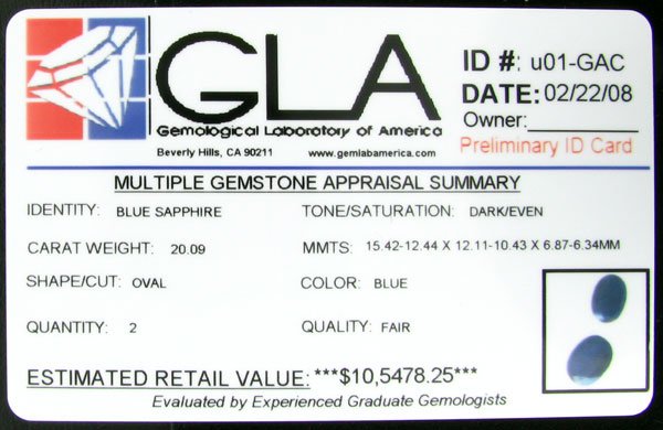 RRV APP: $105.5k 20.09CT Sapphire Parcel - 2