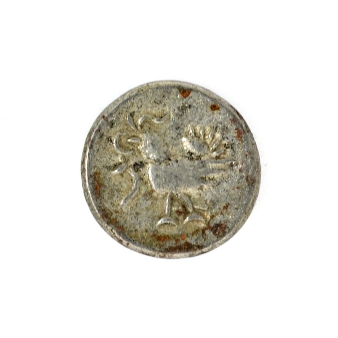 1847 Cambodia Billion 1/8 Tical Hamza Bird Facing Left,: Gov. File: C-48683 1847 Cambodia Billion 1/8 Tical Hamza Bird Facing Left, Uniface Coin Asset Type: Hamza Coin Shipping: $9.95