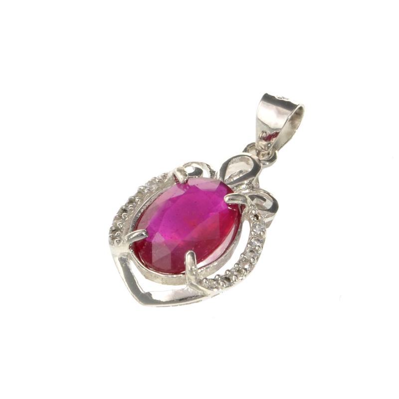 APP: 1k Fine Jewerly 2.40CT Oval Cut Ruby And White: Gov. File: H-17202 Fine Jewerly 2.40CT Oval Cut Ruby And White Sapphire Sterling Silver Pendant Retail Replacement Value: $1.0K Asset Type: Sterling Silver Pendant Shipping: $19.95