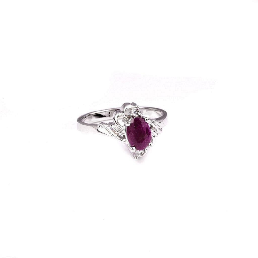 APP: 0.9k 1.11CT Ruby And Topaz Platinum Over Sterling: Gov. File: 95024 1.11CT Ruby And Topaz Platinum Over Sterling Silver Ring Retail Replacement Value: $0.9K Asset Type: Sterling Silver Ring Shipping: $19.95