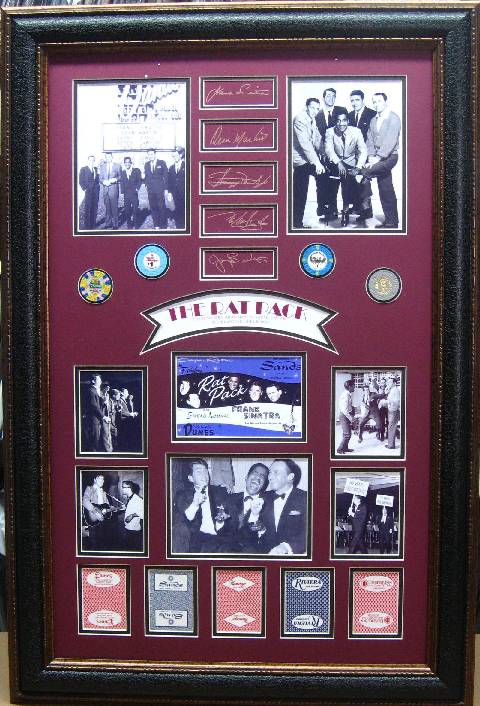 Rat Pack - Engraved Signatures: Gov. File: M-10220 Rat Pack - Engraved Signatures Asset Type: Memgen Shipping: $29.95. Item may be pick up only, or require additional shipping charges due to weight or size.