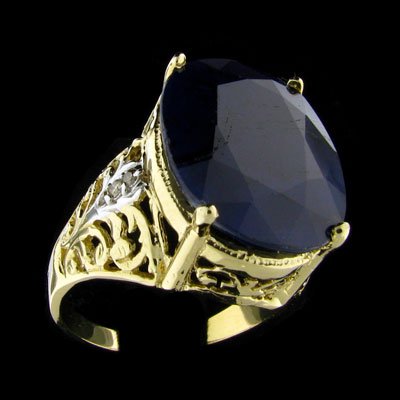 RRV, APP: $12.5k 14 kt. Gold, 13.80CT Sapphire an