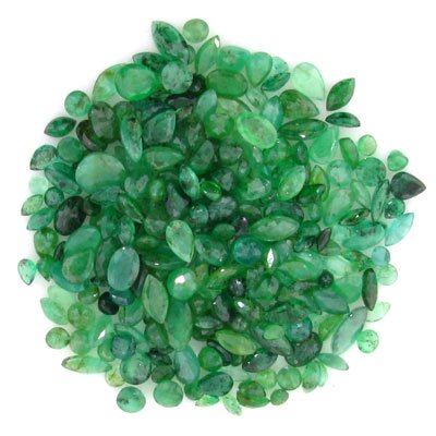 RRV APP:$ 10.3k 51.69CT Mixed Cuts Emerald Parcel