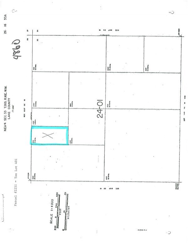 GOV: OR LAND, 5 AC., RANCHETTE,LAKE COUNTY, B&A $1 - 2