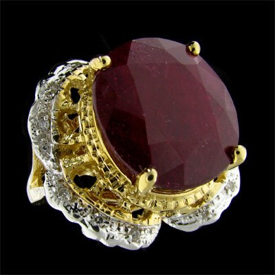 RRV APP: 83.6k 14 kt. Gold, 26.50CT Ruby Ring