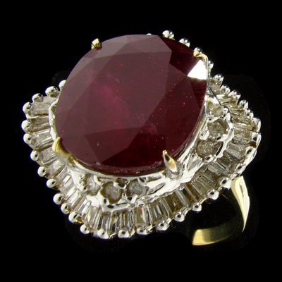 RRV APP: 48.4k 14 kt. Gold, 12.98CT Ruby and Diam