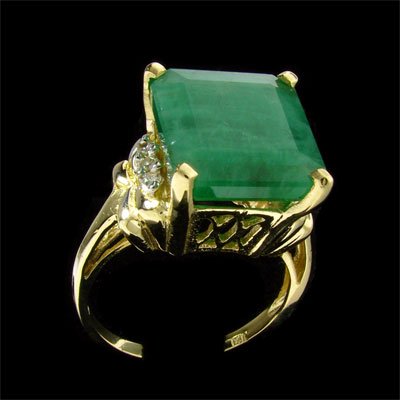 RRV APP: 11.6k 14 kt. Gold, 6.45CT Emerald and Di