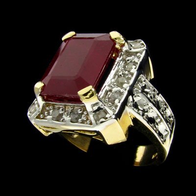 RRV APP:$57.7k 14 kt. Gold, 6.52CT Ruby & Diamond
