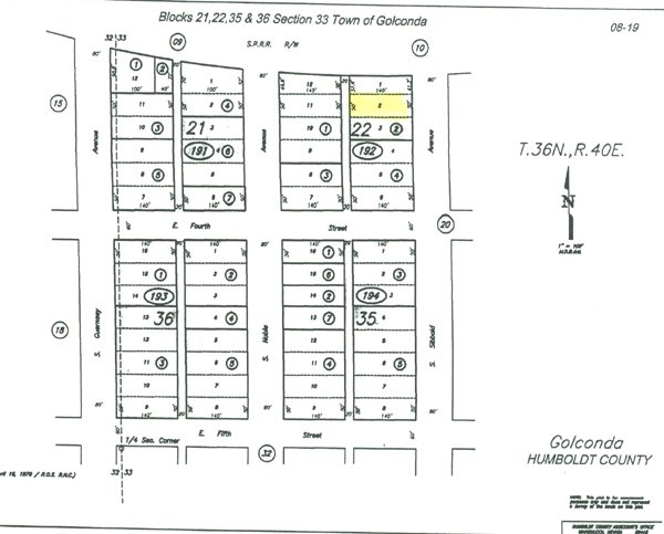 GOV: NV LAND, NEAR RIVER, OFF I-80 CITY LOT- INVE - 2
