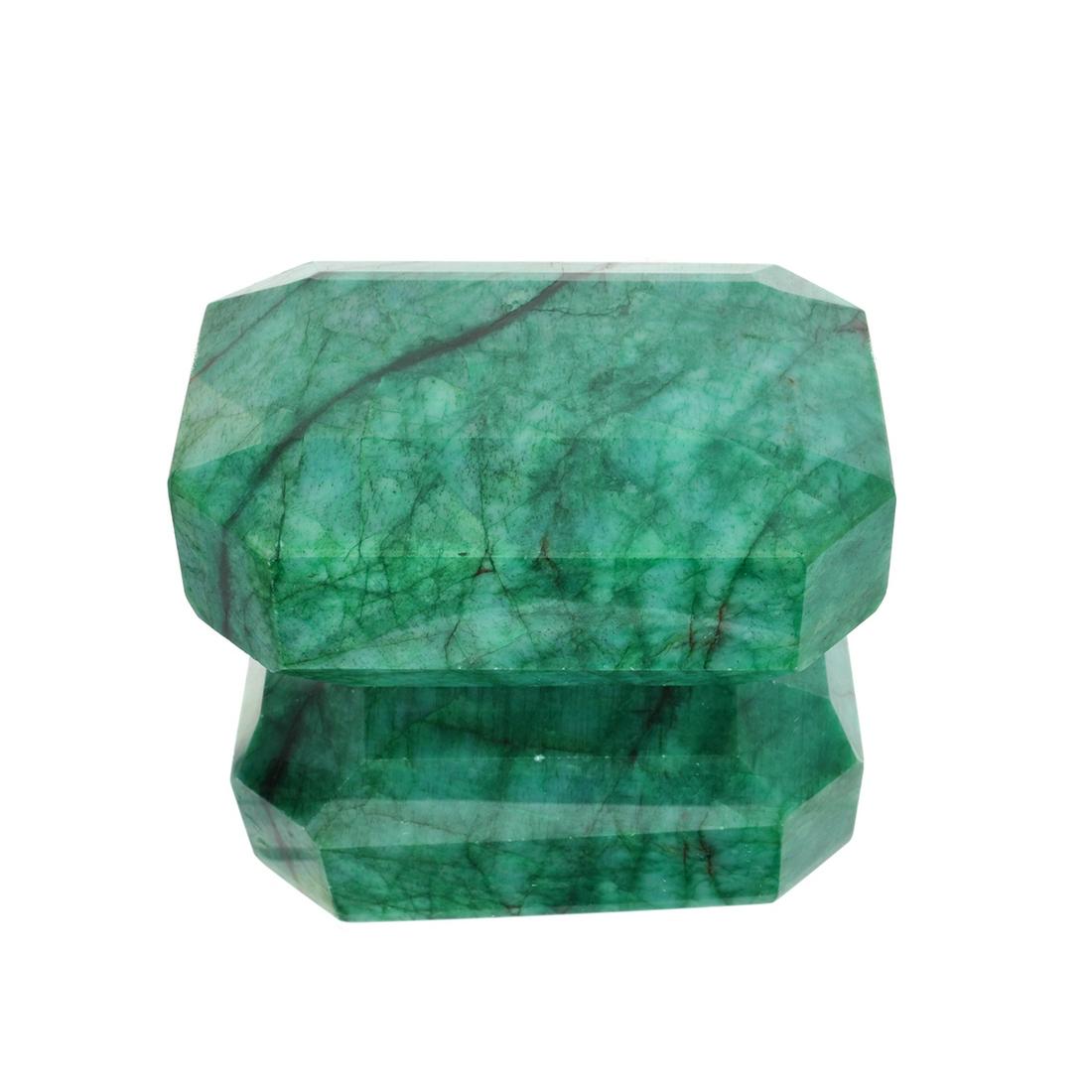APP: 5.9k 2,367.19CT Rectangular Step Cut Green Beryl: Gov. File: H-38529 2,367.19CT Rectangular Step Cut Green Beryl Emerald Gemstone Retail Replacement Value: $5.9K Asset Type: Emerald Gemstone Shipping: $19.95