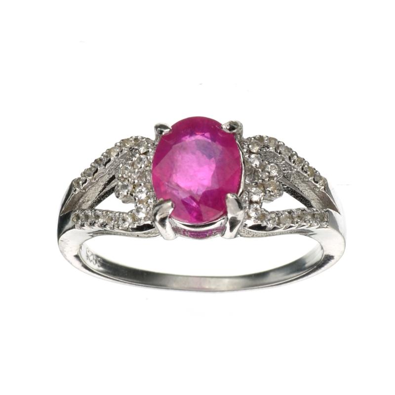 APP: 0.9k Fine Jewelry 1.70CT Ruby And Colorless Topaz: Gov. File: H-05997 Fine Jewelry 1.70CT Ruby And Colorless Topaz Platinum Over Sterling Silver Ring Retail Replacement Value: $0.9K Asset Type: Sterling Silver Ring Shipping: $19.95