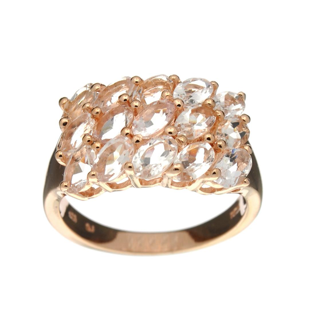 APP: 1.5k Fine Jewelry 2.60CT Oval Cut Morganite And: Gov. File: H-39801 Fine Jewelry 2.60CT Oval Cut Morganite And Sterling Silver Rose Gold Plated Ring Retail Replacement Value: $1.5K Asset Type: Sterling Silver Ring Shipping: $19.95