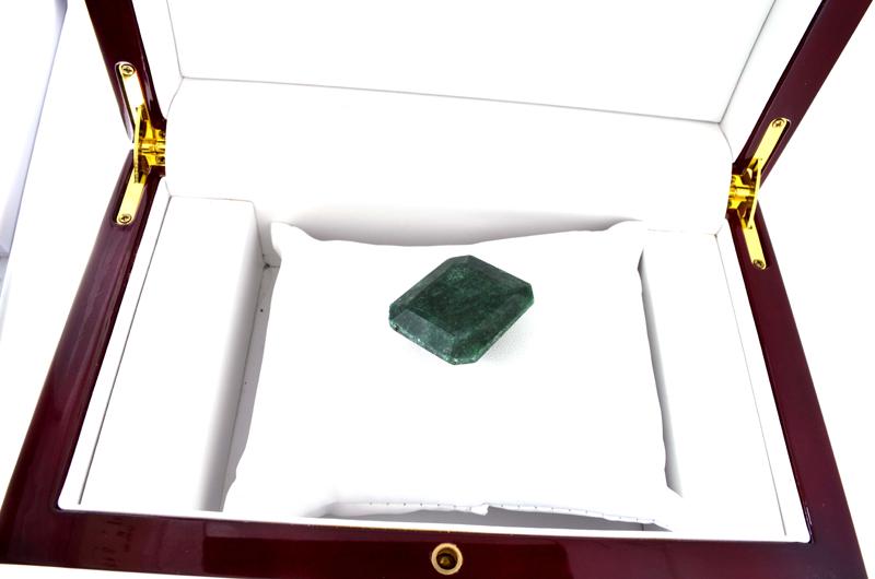 APP: 1.3k 80.00CT Emerald Cut Green Beryl Emerald: Gov. File: H-03107 80.00CT Emerald Cut Green Beryl Emerald Gemstone Retail Replacement Value: $1.3K Asset Type: Emerald Gemstone Shipping: $19.95