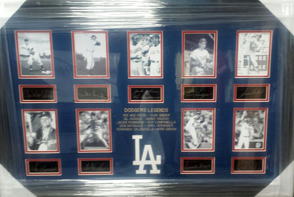 *Rare L.A. Dodger Legends Museum Framed Collage - Plate: Gov. File: M-19320 *Rare L.A. Dodger Legends Museum Framed Collage - Plate Signed Asset Type: CollectableShipping: $39.95. Item may be pick up only, or require additional shipping charges due to weigh