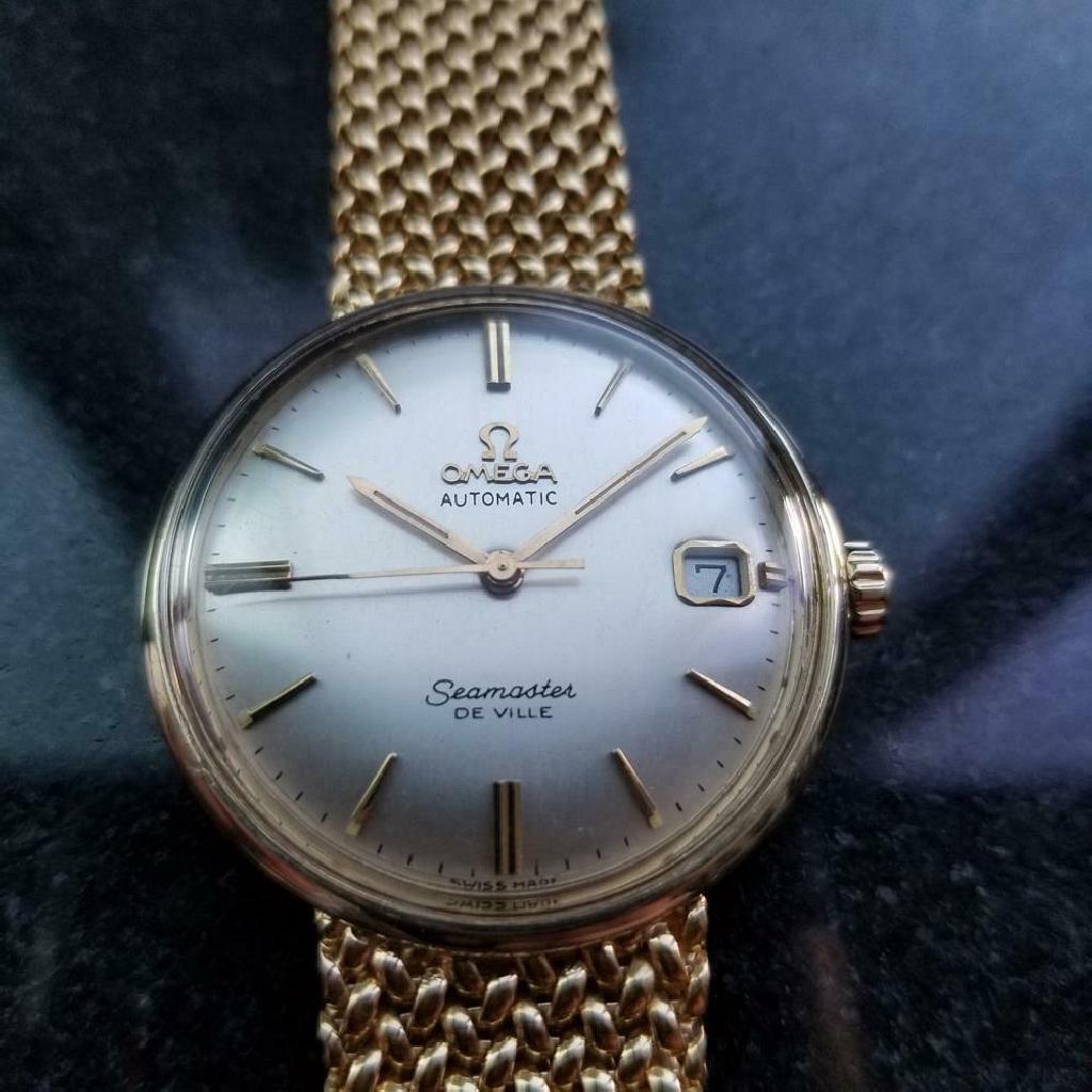 *OMEGA 14k Gold Seamaster DeVille Automatic 1969 Swiss: Gov. File: H-64279 *OMEGA 14k Gold Seamaster DeVille Automatic 1969 Swiss Vintage Men's Watch Asset Type: Watch Shipping: $19.95