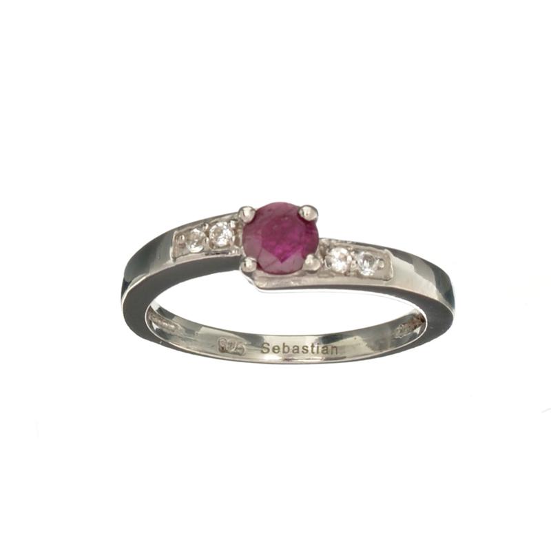 APP: 0.4k Fine Jewelry 0.70CT Round Cut Ruby And White: Gov. File: H-20314 Fine Jewelry 0.70CT Round Cut Ruby And White Sapphire Sterling Silver Ring Retail Replacement Value: $0.4K Asset Type: Sterling Silver Ring Shipping: $19.95