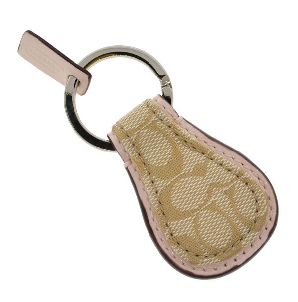 Coach Khaki/Gold Signature Tear Drop Key Ring: Gov. File: T-06125 Coach Khaki/Gold Signature Tear Drop Key Ring Asset Type: Coach Purse Shipping: $29.95