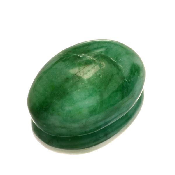 APP: 0.8k 17.15CT Oval Cut Cabochon Green Beryl: Gov. File: 71055 17.15CT Oval Cut Cabochon Green Beryl Gemstone Retail Replacement Value: $0.8K Asset Type: Emerald Gemstone Shipping: $19.95