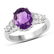 APP: 0.3k Gorgeous Sterling Silver 2.32CT Amethyst Ring