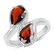 APP: 0.4k Gorgeous Sterling Silver 2.60CT Garnet Ring