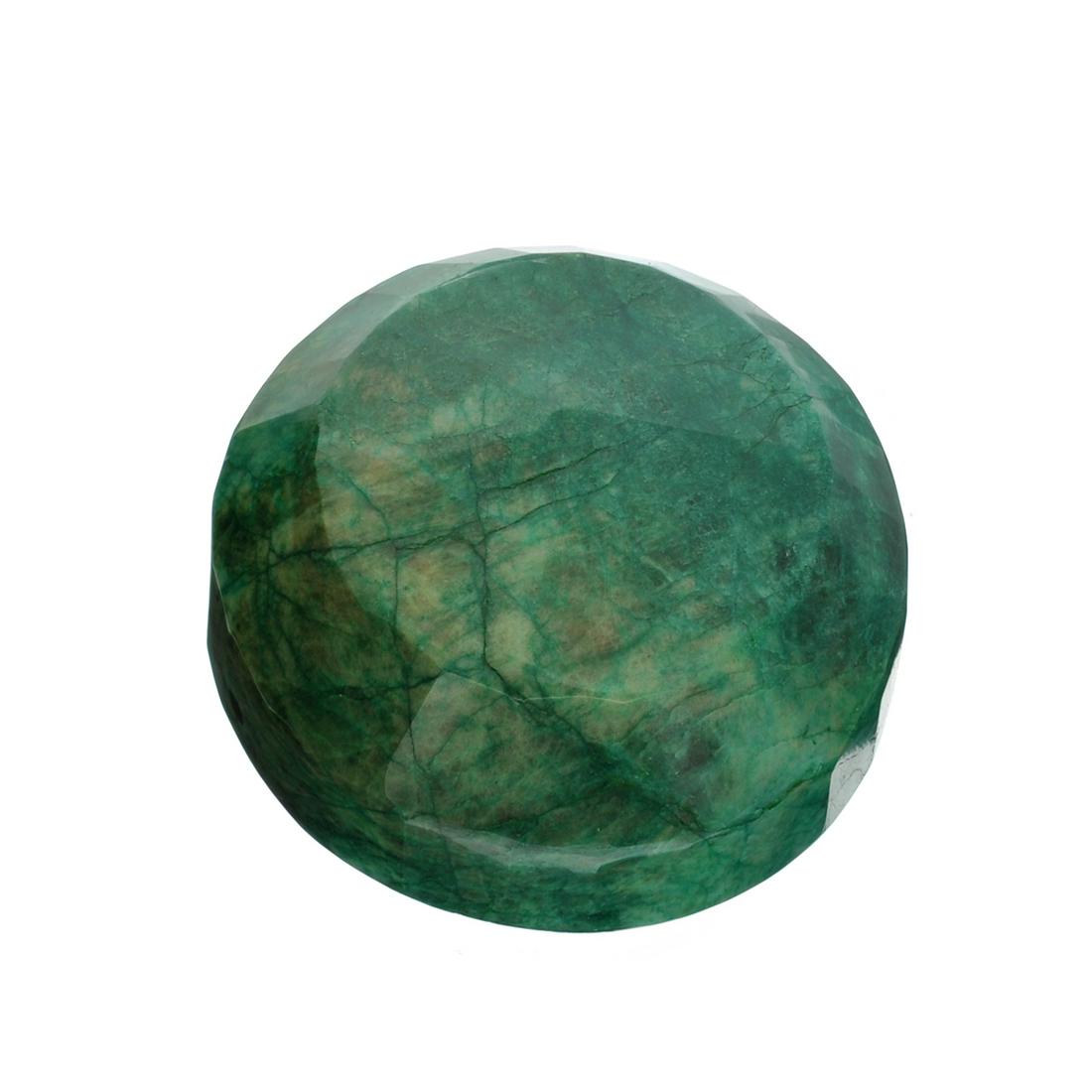 APP: 8.5k 2,126.00CT Round Cut Green Beryl Emerald: Gov. File: H-13168 2,126.00CT Round Cut Green Beryl Emerald Gemstone Retail Replacement Value: $8.5K Asset Type: Emerald Gemstone Shipping: $19.95