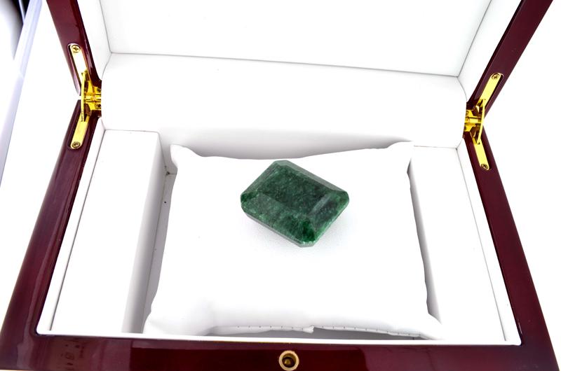 APP: 2.4k 153.30CT Emerald Cut Green Beryl Emerald: Gov. File: H-03108 153.30CT Emerald Cut Green Beryl Emerald Gemstone Retail Replacement Value: $2.4K Asset Type: Emerald Gemstone Shipping: $19.95