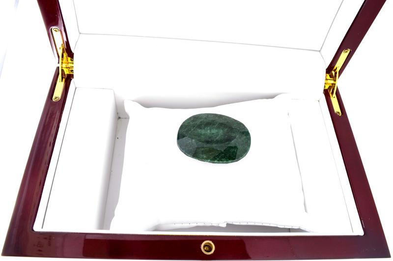 APP: 2k 124.50CT Oval Cut Green Beryl Emerald Gemstone: Gov. File: H-03042 124.50CT Oval Cut Green Beryl Emerald Gemstone Retail Replacement Value: $2.0K Asset Type: Emerald Gemstone Shipping: $19.95