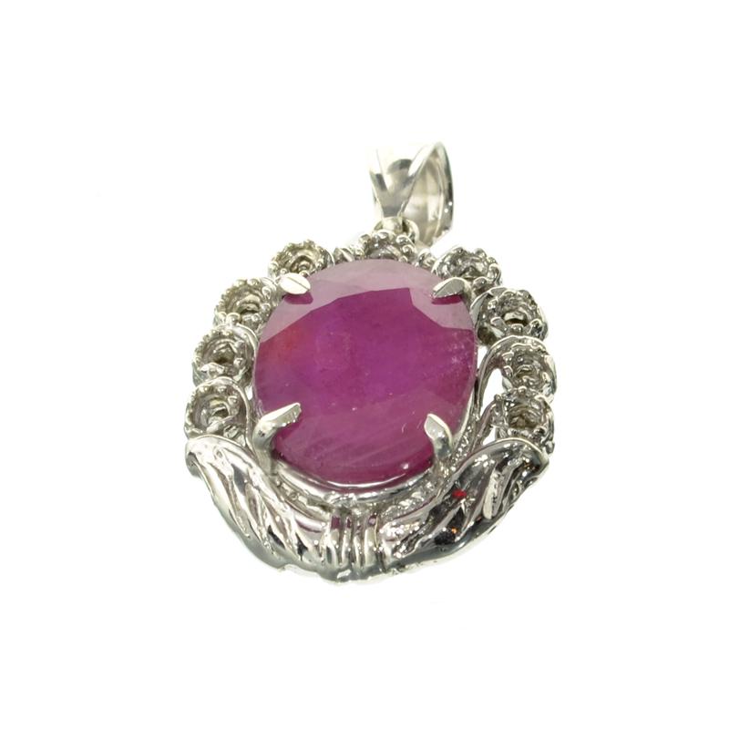 Fine Jewelry Designer Sebastian 11.30CT Oval Cut Ruby: Gov. File: K-07749 Fine Jewelry Designer Sebastian 11.30CT Oval Cut Ruby And Platinum Over Sterling Silver Pendant Retail Replacement Value:$3.4K Asset Type: Pendant Shipping: $19.95