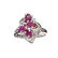 APP: 0.9k Fine Jewelry 0.45CT Ruby And Topaz Platinum