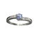 Fine Jewelry 0.50CT Round Cut Tanzanite And Colorless