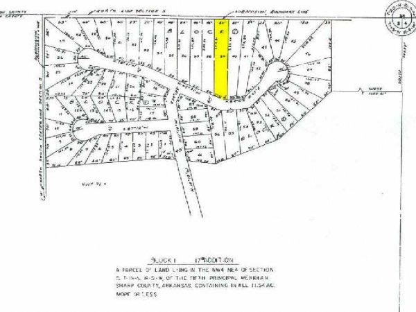 GOV: AR LAND, GOLF, LAKES, CHEROKEE VILLAGE, STR S - 2
