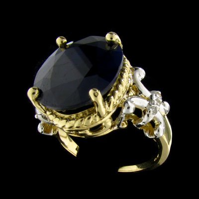 APP: 10.2k 14 kt. Gold, 11.09CT Sapphire and Diamo