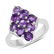 APP: 0.3k Gorgeous Sterling Silver 2.16CT Amethyst Ring