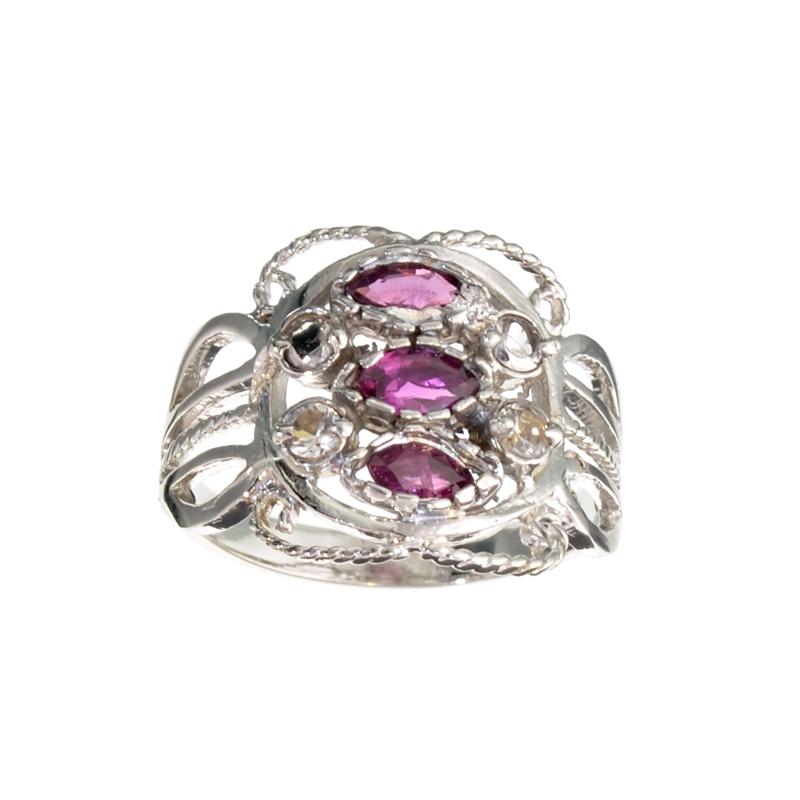 APP: 1k 0.78CT Ruby And Topaz Platinum Over Sterling: Gov. File: 95467 0.78CT Ruby And Topaz Platinum Over Sterling Silver Ring Retail Replacement Value: $1.0K Asset Type: Sterling Silver Ring Shipping: $19.95