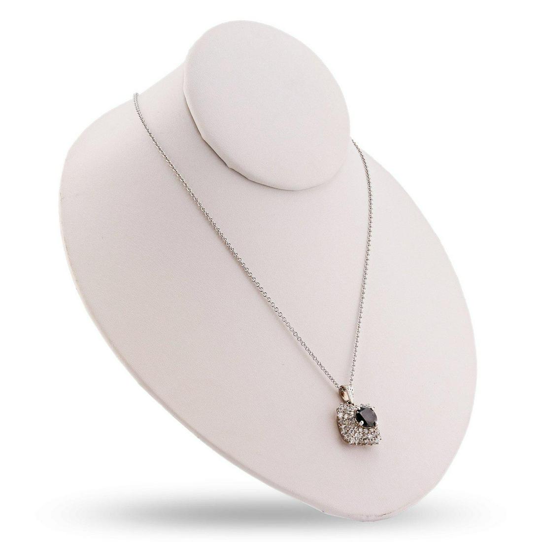 APP: 9.5k *2.71ct Fancy Black Diamond 14K White Gold: Gov. File: H-65029 *2.71ct Fancy Black Diamond 14K White Gold Pendant/Necklace (4.69ctw Diamonds) (Vault_R12 24356) Retail Replacement Value: $9.5K Asset Type: Pendant Shipping: $19.95